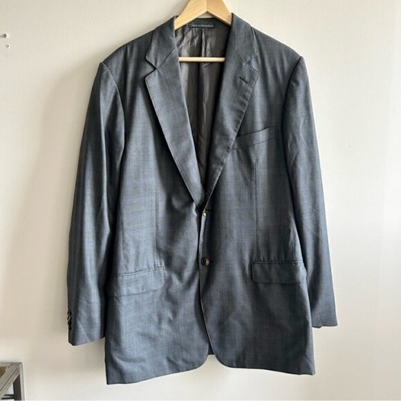 Ermenegildo Zegna Other - ERMENEGILDO Zegna Blue Grey Wool Blazer 15 milmil 15 size 52